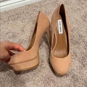 Steve Madden Nude Platform Heels